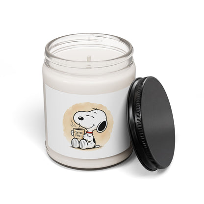 Comic Pup Coffee Scented Soy Candle — 9oz Jar