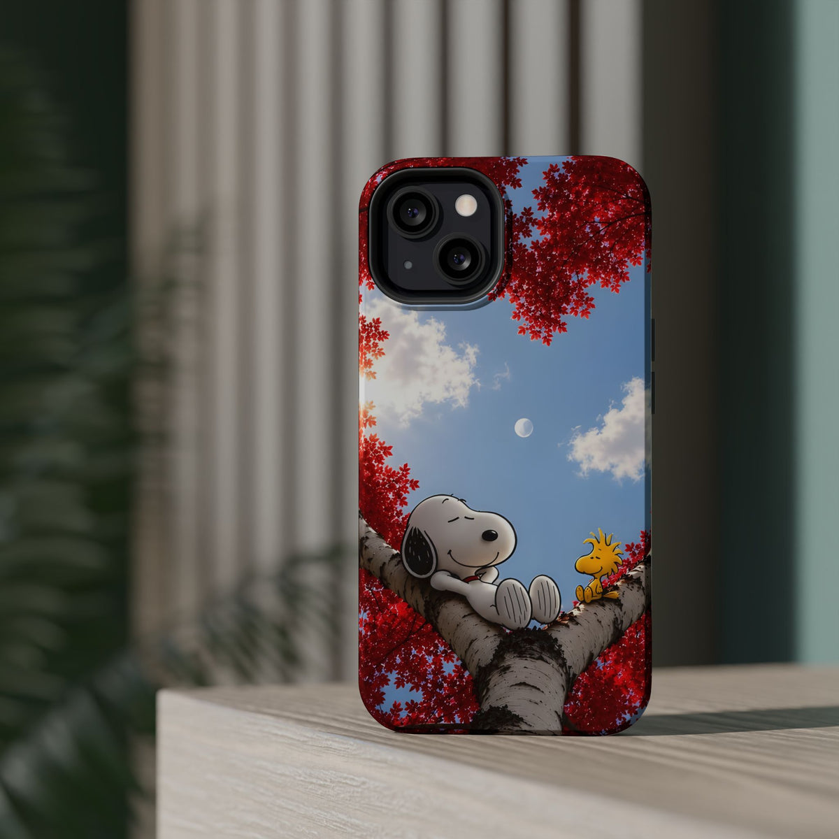 Fall Sky Comic Pup Phone Case