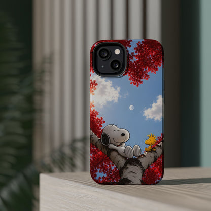 Fall Sky Comic Pup Phone Case