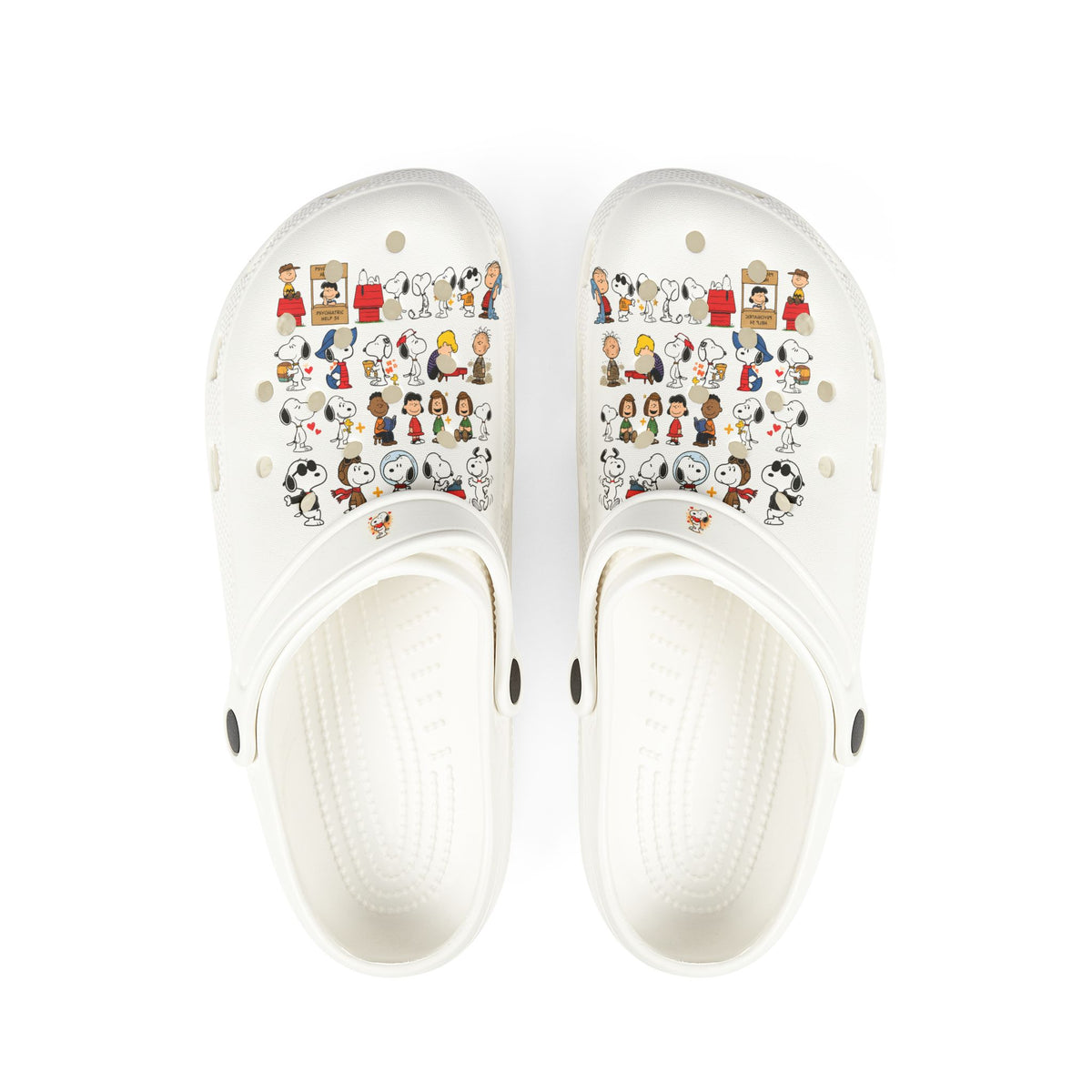 Cartoon Faces EVA Clogs — All-Over Print Casual Slip-On Shoes