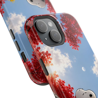 Fall Sky Comic Pup Phone Case