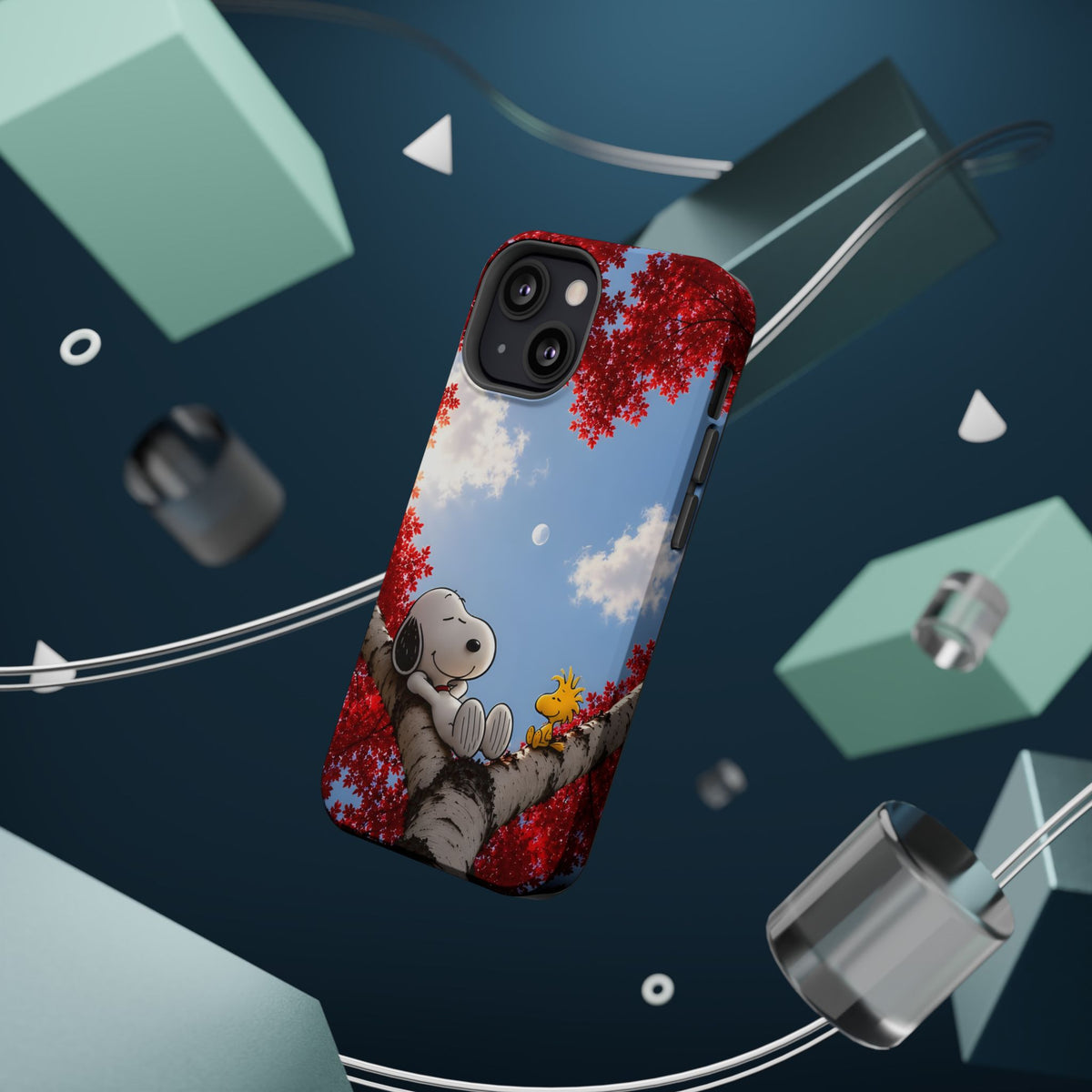 Fall Sky Comic Pup Phone Case