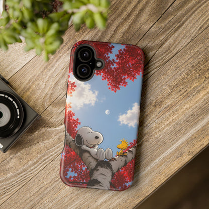 Fall Sky Comic Pup Phone Case