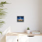 Framed Canvas Art - Romantic Starfall Bench Scene