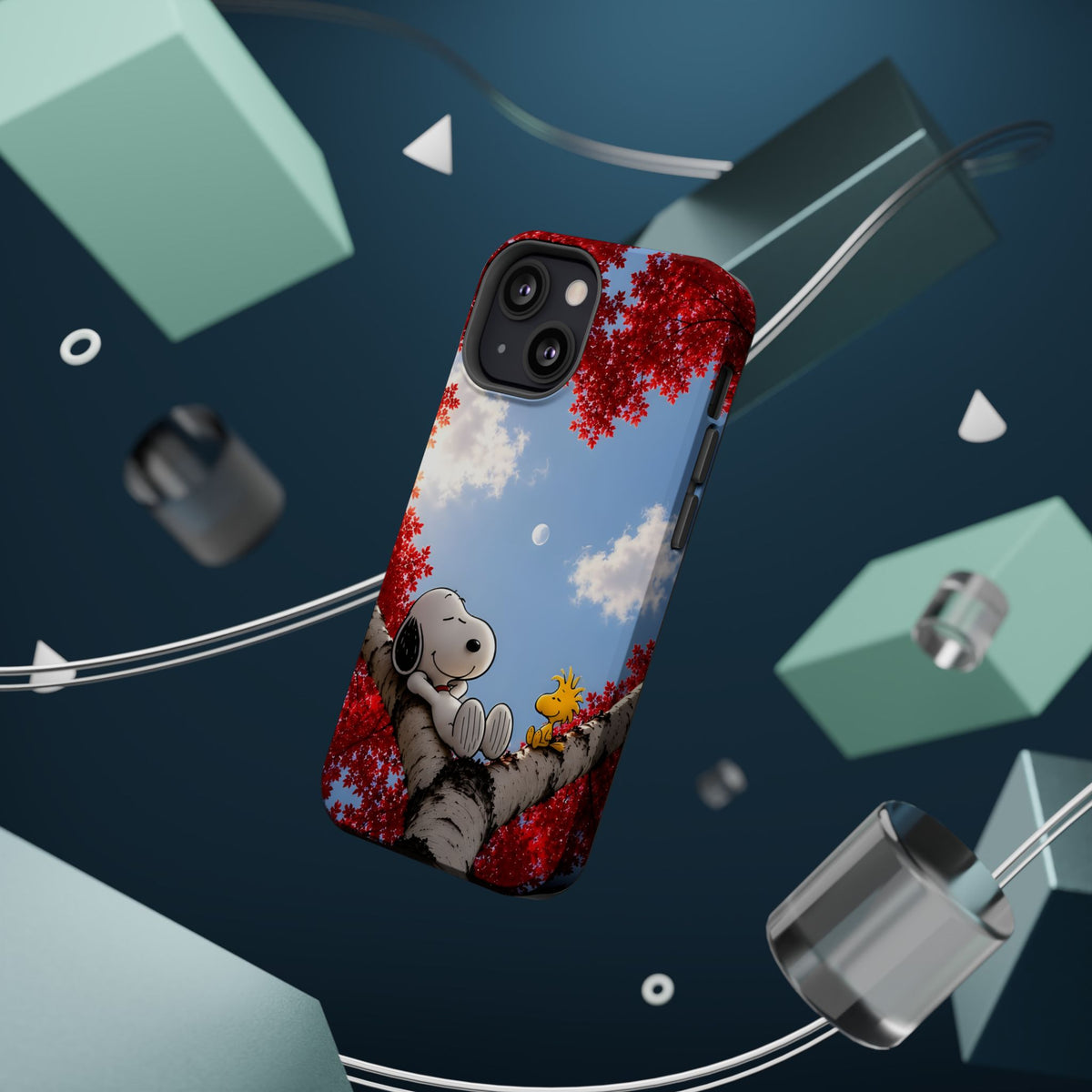 Fall Sky Comic Pup Phone Case