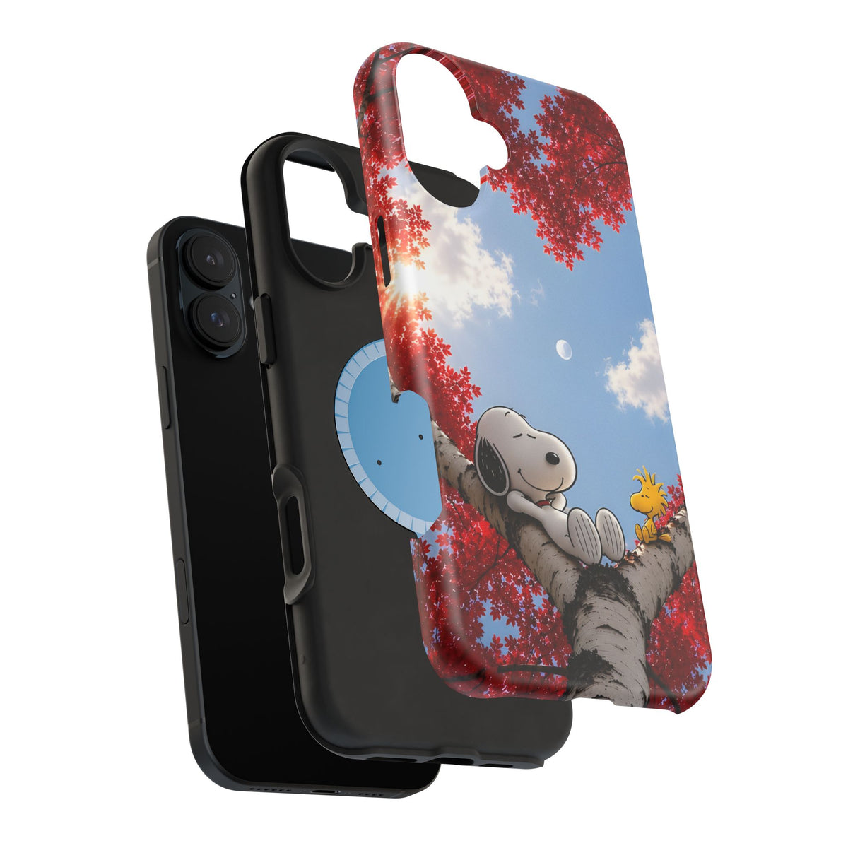 Fall Sky Comic Pup Phone Case