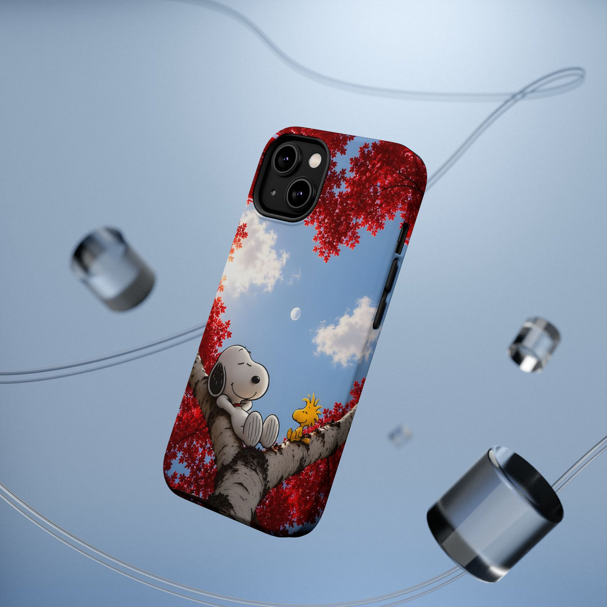 Fall Sky Comic Pup Phone Case