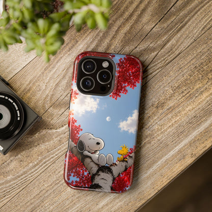 Fall Sky Comic Pup Phone Case