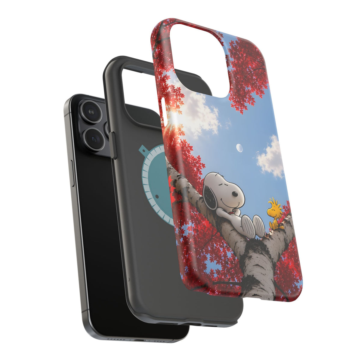 Fall Sky Comic Pup Phone Case