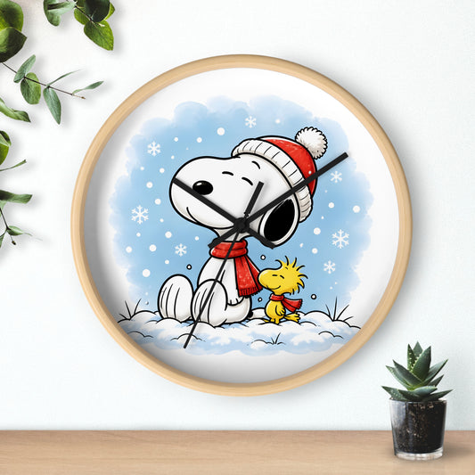 Winter Snow Wall Clock