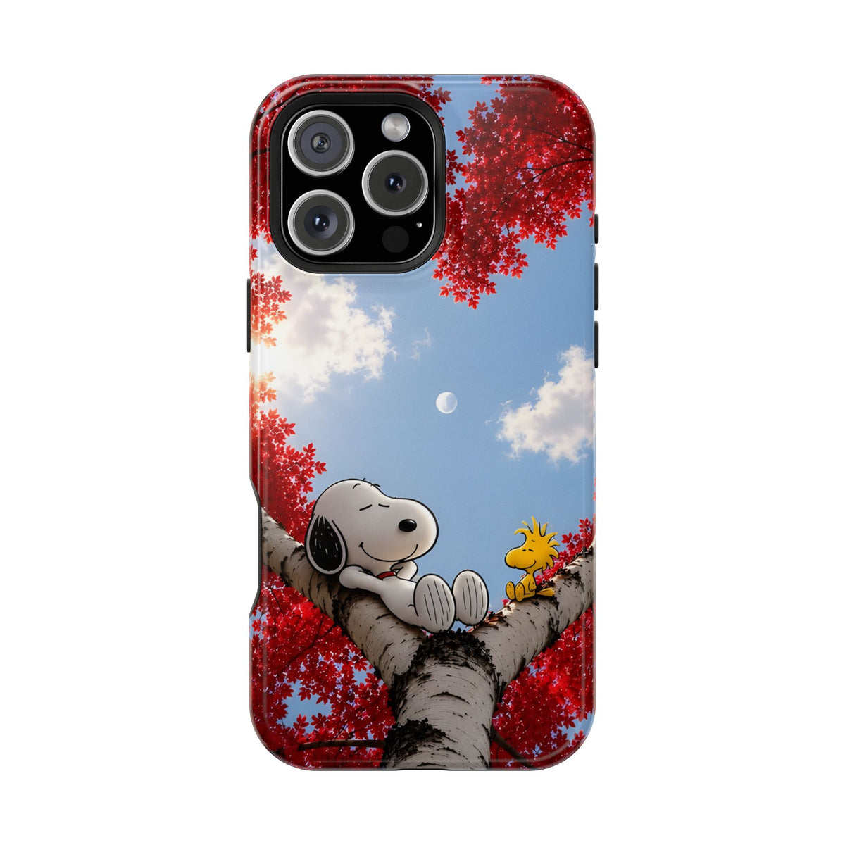 Fall Sky Comic Pup Phone Case