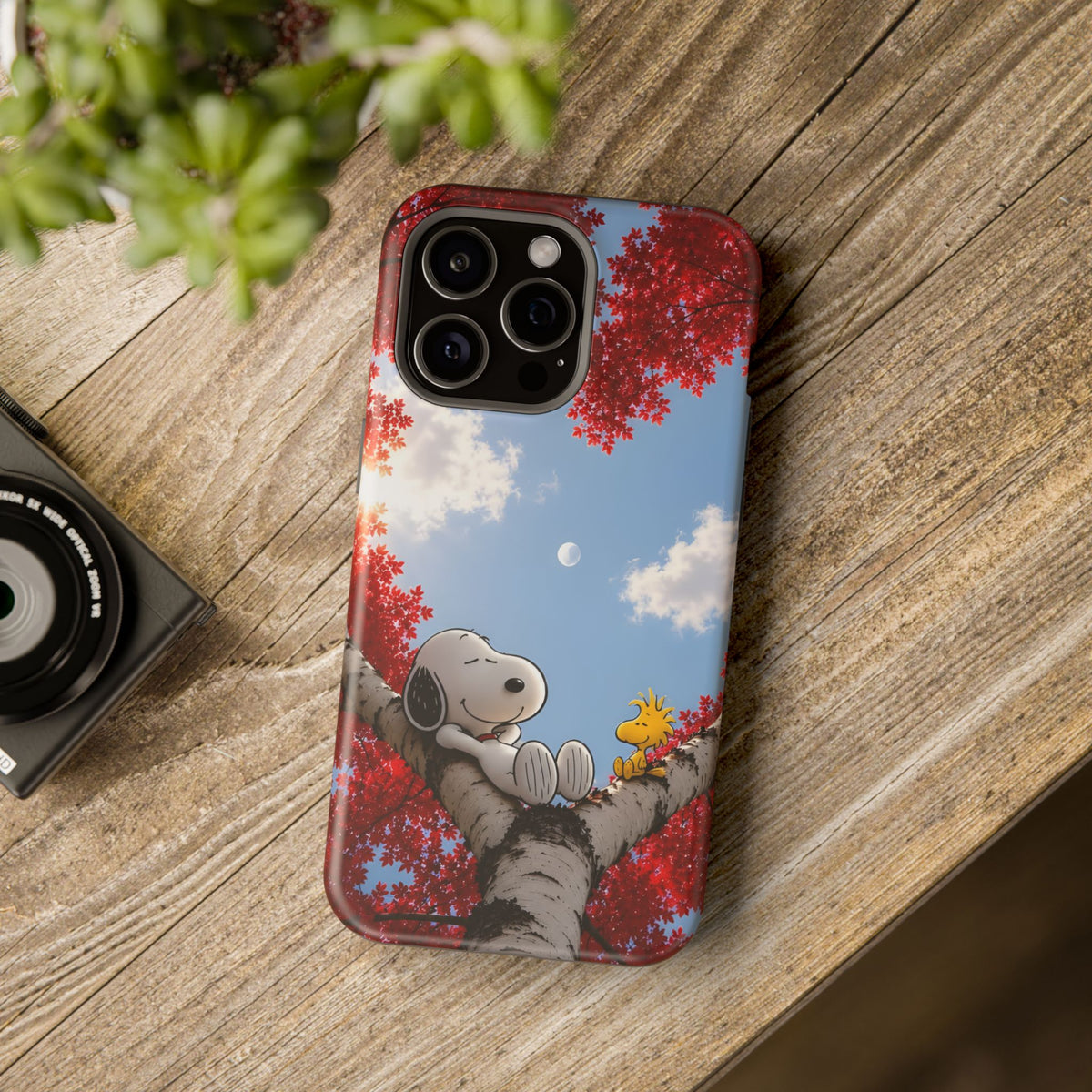 Fall Sky Comic Pup Phone Case