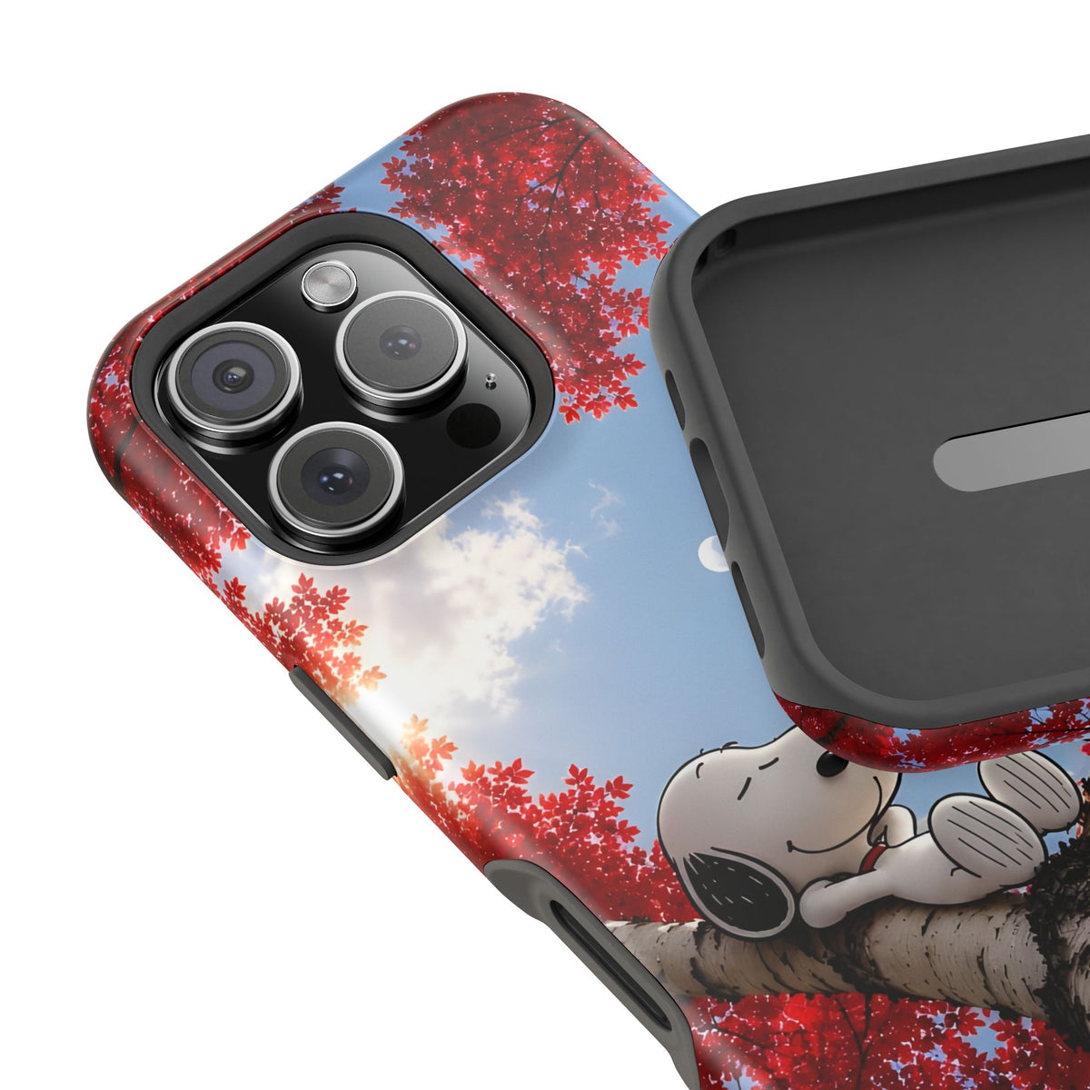 Fall Sky Comic Pup Phone Case